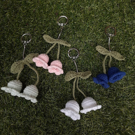 meiklokje sleutelhangers gehaakt